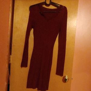 Purple body con dress